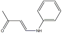 4-(フェニルアミノ)-3-ブテン-2-オン 化学構造式