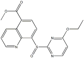 8-[(4-Ethoxypyrimidin-2-yl)sulfinyl]quinoline-5-carboxylic acid methyl ester