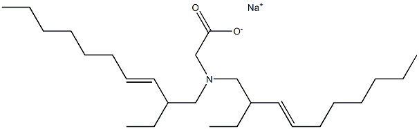 N,N-Bis(2-ethyl-3-decenyl)glycine sodium salt|