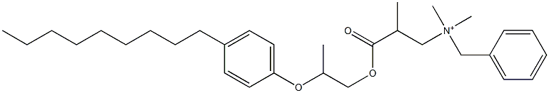 N,N-Dimethyl-N-benzyl-N-[2-[[2-(4-nonylphenyloxy)propyl]oxycarbonyl]propyl]aminium Structure