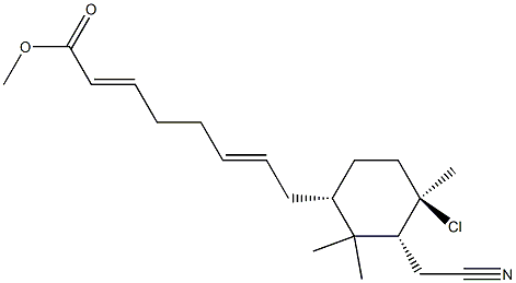 (2E,6E)-8-[(1R,2R,4S)-1-Chloro-2-(cyanomethyl)-1,3,3-trimethylcyclohexan-4-yl]-2,6-octadienoic acid methyl ester