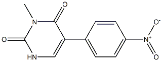 3-Methyl-5-(4-nitrophenyl)uracil Structure