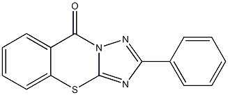 2-フェニル-9H-[1,2,4]トリアゾロ[5,1-b][1,3]ベンゾチアジン-9-オン 化学構造式