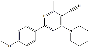 2-Methyl-4-piperidino-6-(4-methoxyphenyl)pyridine-3-carbonitrile