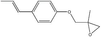 4-(1-Propenyl)phenyl 2-methylglycidyl ether,,结构式