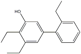 5,6-Diethyl-3-(2-ethylphenyl)phenol,,结构式