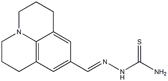 2,3,6,7-Tetrahydro-1H,5H-benzo[ij]quinolizine-9-carbaldehyde thiosemicarbazone Struktur