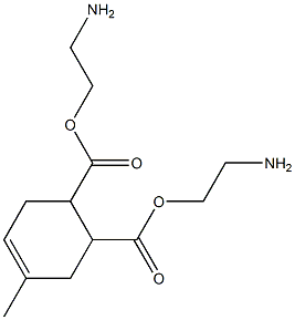 4-Methyl-4-cyclohexene-1,2-dicarboxylic acid bis(2-aminoethyl) ester Structure