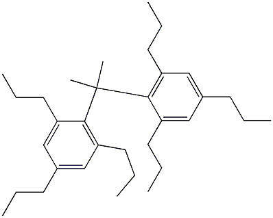 2,2'-Isopropylidenebis(1,3,5-tripropylbenzene) Struktur
