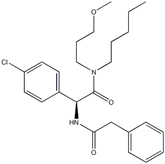 N-[(S)-1-(4-Chlorophenyl)-2-[(3-methoxypropyl)pentylamino]-2-oxoethyl]benzeneacetamide