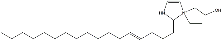 1-Ethyl-2-(4-heptadecenyl)-1-(2-hydroxyethyl)-4-imidazoline-1-ium Structure