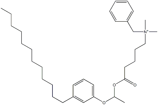 N,N-Dimethyl-N-benzyl-N-[4-[[1-(3-dodecylphenyloxy)ethyl]oxycarbonyl]butyl]aminium|