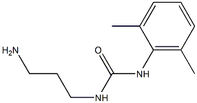 N-(2,6-Dimethylphenyl)-N'-[3-(amino)propyl]urea 结构式