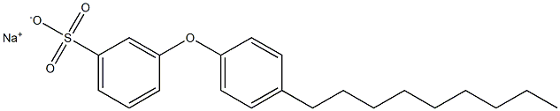 3-(4-Nonylphenoxy)benzenesulfonic acid sodium salt Structure