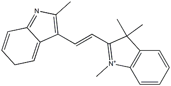 1,3,3-Trimethyl-2-[2-(2-methyl-5H-indol-3-yl)vinyl]-3H-indolium|