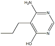 6-Amino-5-propyl-4-pyrimidinol 结构式