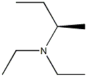 [R,(-)]-N,N-ジエチル-1-メチル-1-プロパンアミン 化学構造式