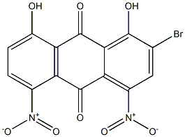2-Bromo-1,8-dihydroxy-4,5-dinitroanthraquinone,,结构式