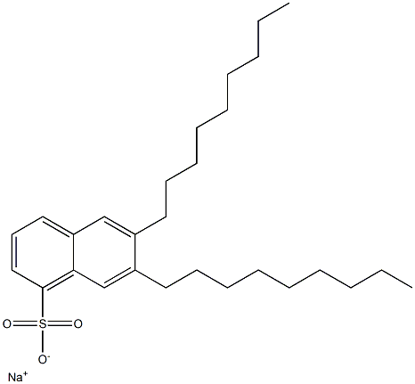6,7-Dinonyl-1-naphthalenesulfonic acid sodium salt,,结构式