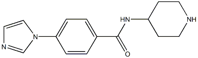  4-(1H-Imidazol-1-yl)-N-(4-piperidinyl)benzamide