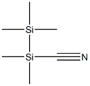 Pentamethyldisilanyl cyanide Structure