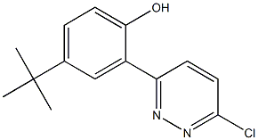 4-tert-Butyl-2-(6-chloro-3-pyridazinyl)phenol Structure