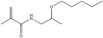 N-(2-Pentyloxypropyl)methacrylamide 结构式