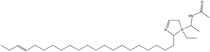 1-[1-(アセチルアミノ)エチル]-1-エチル-2-(18-ヘニコセニル)-3-イミダゾリン-1-イウム 化学構造式