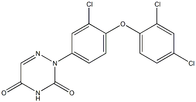 2-[3-Chloro-4-(2,4-dichlorophenoxy)phenyl]-1,2,4-triazine-3,5(2H,4H)-dione