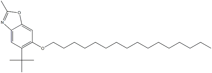 5-tert-Butyl-6-hexadecyloxy-2-methylbenzoxazole,,结构式