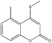 5-Methyl-4-(methylthio)-2H-1-benzopyran-2-one 结构式