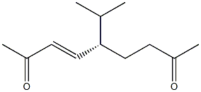 [3E,5S,(+)]-5-Isopropyl-3-nonene-2,8-dione Structure