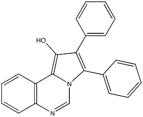 2,3-ジフェニルピロロ[1,2-c]キナゾリン-1-オール 化学構造式