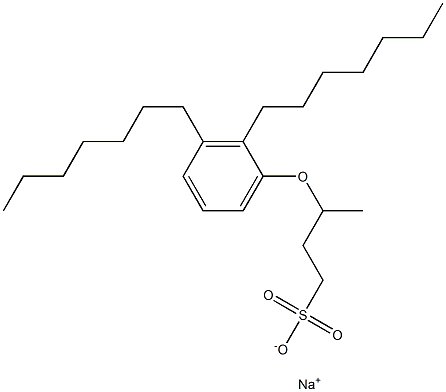 3-(2,3-Diheptylphenoxy)butane-1-sulfonic acid sodium salt