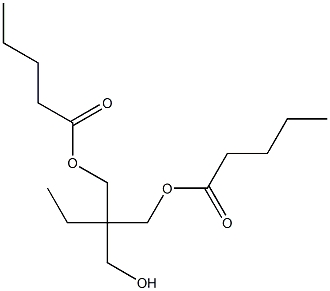 Divaleric acid 2-ethyl-2-(hydroxymethyl)-1,3-propanediyl ester Struktur