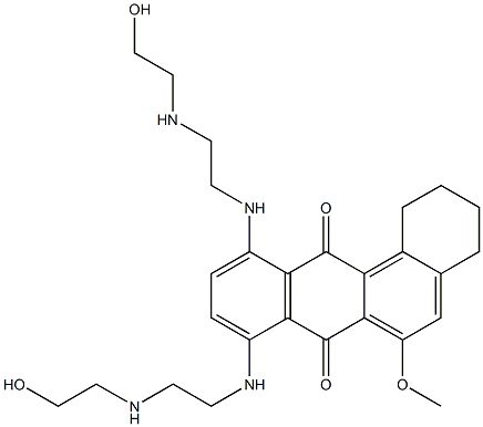 8,11-Bis[[2-[(2-hydroxyethyl)amino]ethyl]amino]-6-methoxy-1,2,3,4-tetrahydrobenz[a]anthracene-7,12-dione Structure