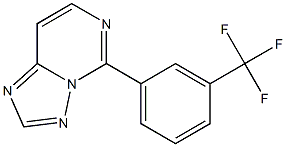 5-[3-Trifluoromethylphenyl][1,2,4]triazolo[1,5-c]pyrimidine 结构式