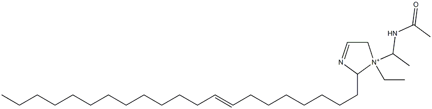 1-[1-(Acetylamino)ethyl]-1-ethyl-2-(8-henicosenyl)-3-imidazoline-1-ium 结构式