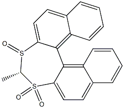 [(S)-4-メチルジナフト[2,1-d:1',2'-f][1,3]ジチエピン]3,3,5-トリオキシド 化学構造式
