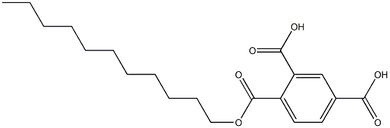 1,2,4-Benzenetricarboxylic acid dihydrogen 1-undecyl ester,,结构式