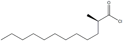 [R,(-)]-2-メチルドデカン酸クロリド 化学構造式