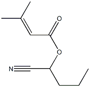 3-Methyl-2-butenoic acid 1-cyanobutyl ester