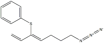 (3Z)-7-Azido-3-(phenylthio)-1,3-heptadiene 结构式