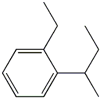 1-エチル-2-(1-メチルプロピル)ベンゼン 化学構造式