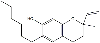 2-Ethenyl-6-hexyl-2-methylchroman-7-ol