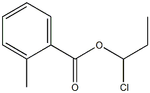 2-Methylbenzenecarboxylic acid 1-chloropropyl ester Structure