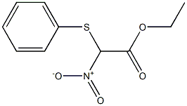 (Phenylthio)(nitro)acetic acid ethyl ester Structure