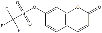 7-(Trifluoromethylsulfonyloxy)coumarin 结构式