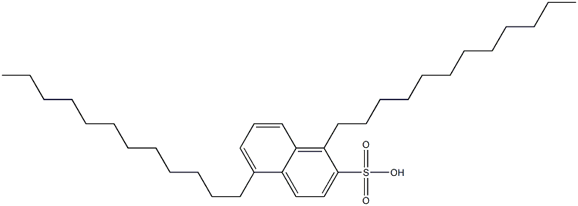 1,5-Didodecyl-2-naphthalenesulfonic acid,,结构式