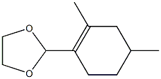 2-(2,4-Dimethyl-1-cyclohexenyl)-1,3-dioxolane 结构式